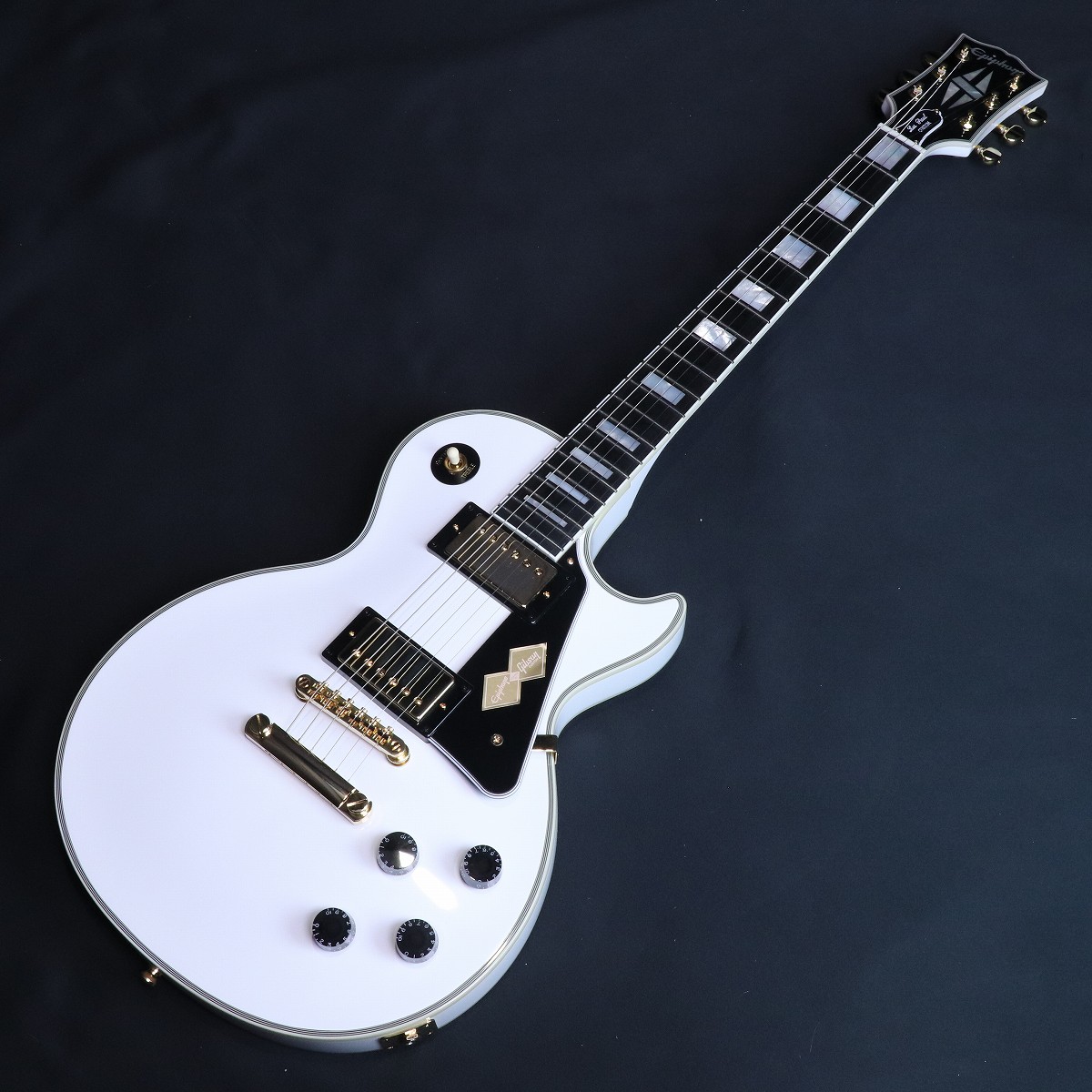 エレキギター レスポールカスタム Epiphone Les Paul Custom Ebony エレキギター 初心者14点セット