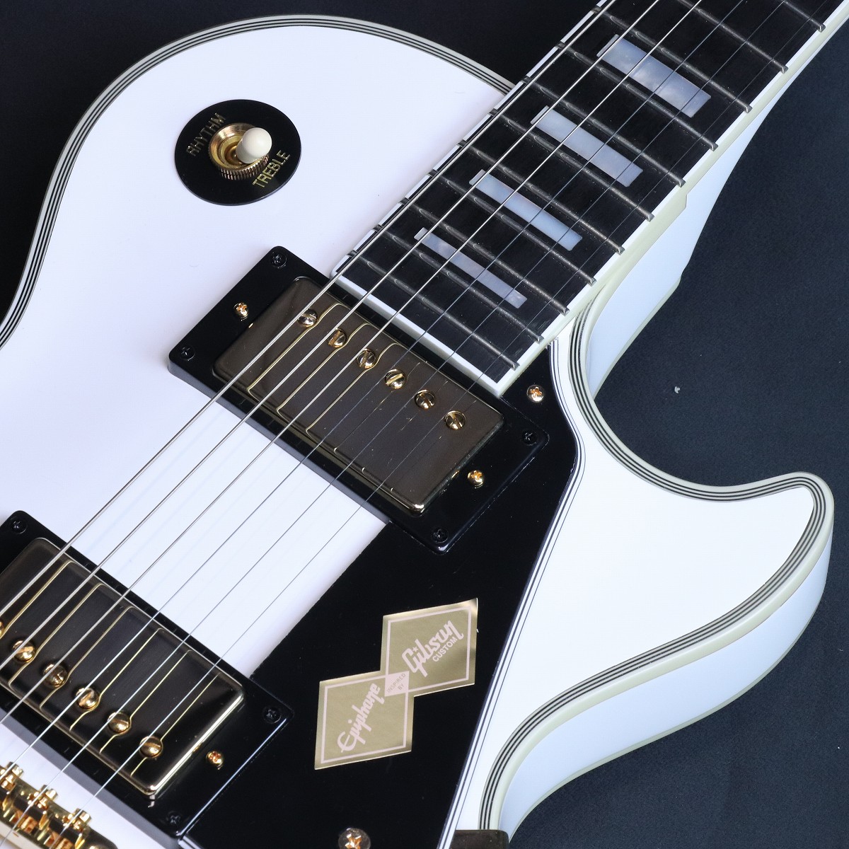 エレキギター レスポールカスタム Epiphone Les Paul Custom Ebony エレキギター 初心者14点セット