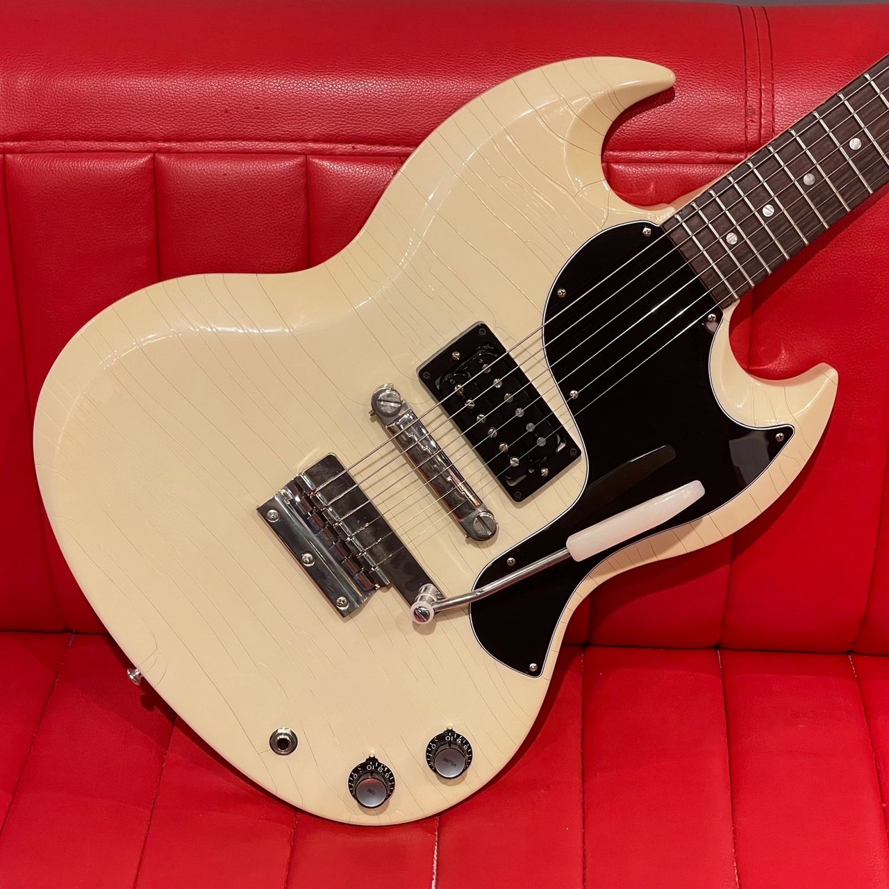 Gibson Custom Shop Murphy Lab 63 SG Jr Hum Sort Vib ULA Antique Polaris  White CME【S/N:CME01920】 イシバシ楽器