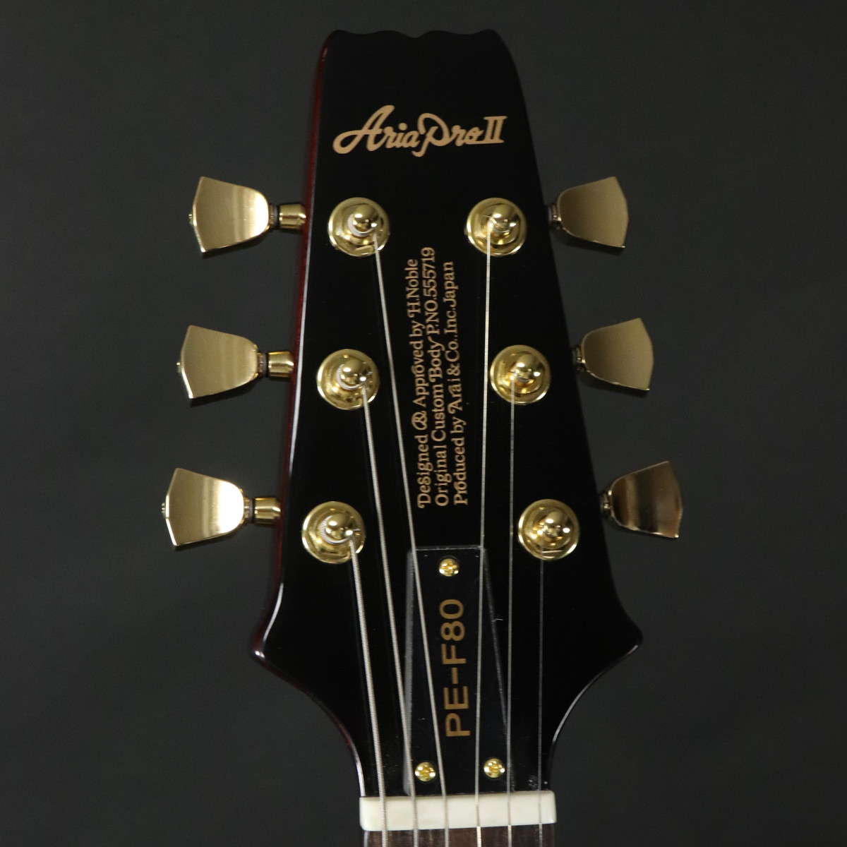 Aria pro II PE Gold Top limited アリア pef80_gdtp_back_product_1800x1