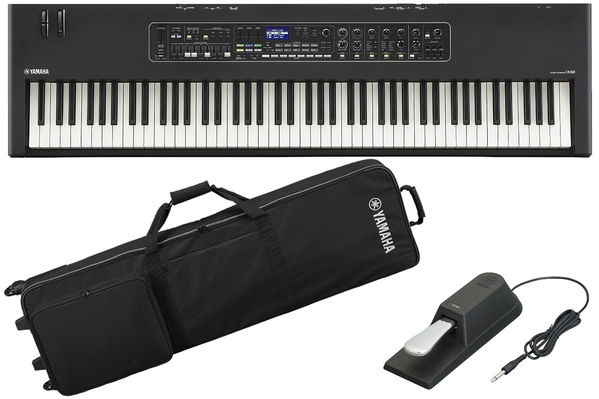 【 YAMAHA ／ P-45B 88鍵 サスティンペダル 本体カバー付き】 Amazon | 【ヘッドホン＆サスティンペダル付き】【P-45後継機種