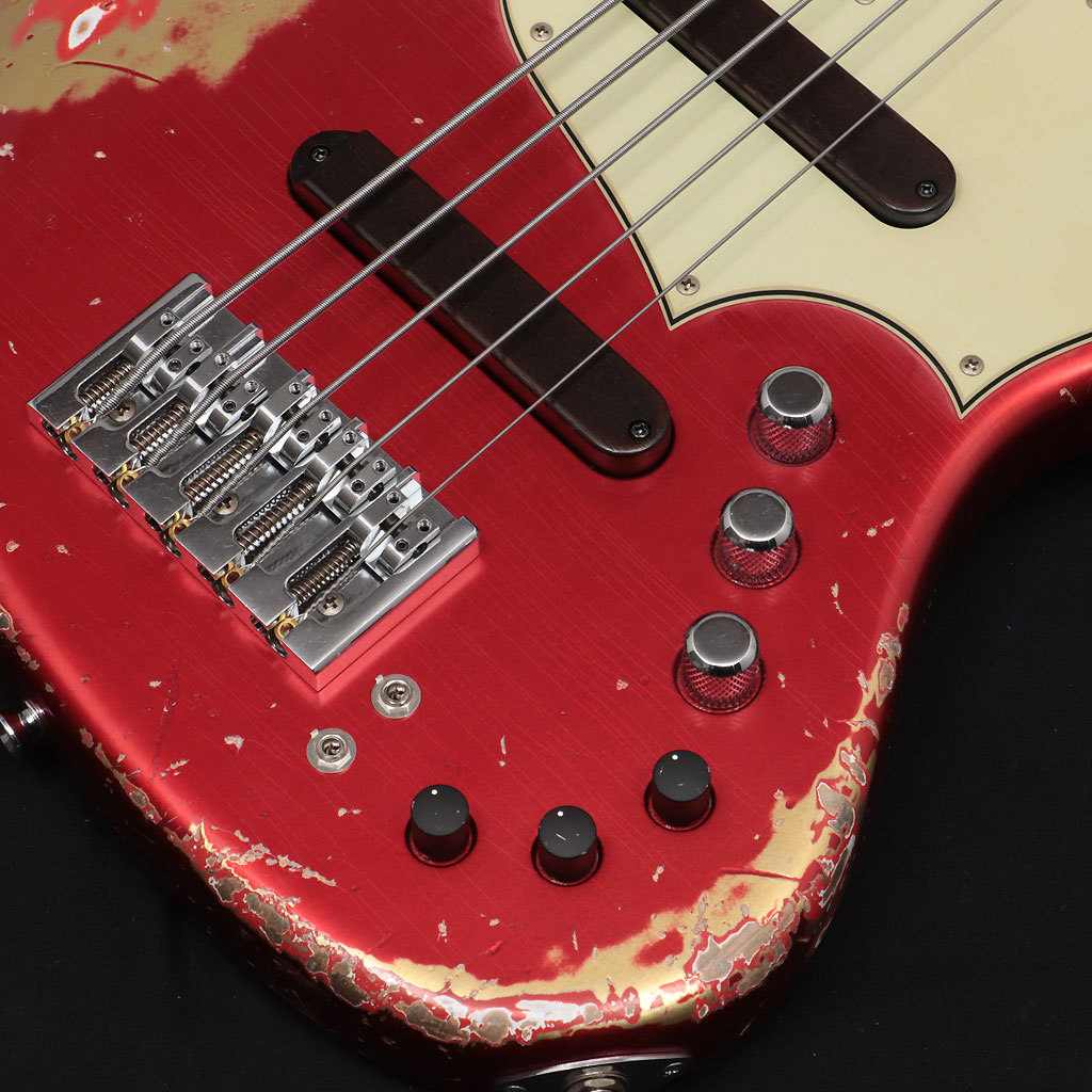 Xotic XJ-1T Jazz-Style 5-String Bass Guitar Candy Apple Red