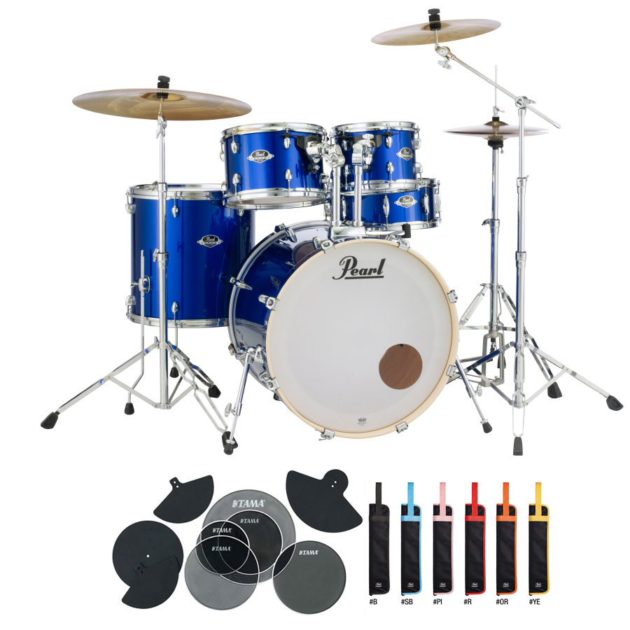 Pearl / EXX725S/C 717 Export EXX High Voltage Blueドラムセット サイレントパック 22BD スタンダードサイズ