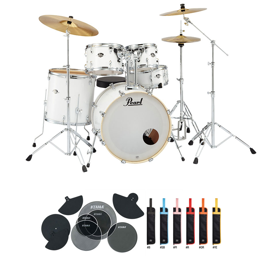 Pearl / EXX725S/C 33 Export EXX Pure White ドラムセット サイレントパック 22BD スタンダードサイズ