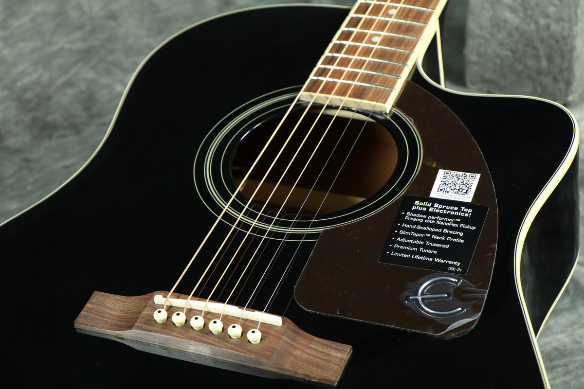 Epiphone / AJ-220SCE EB (Ebony) 【2NDアウトレット特価