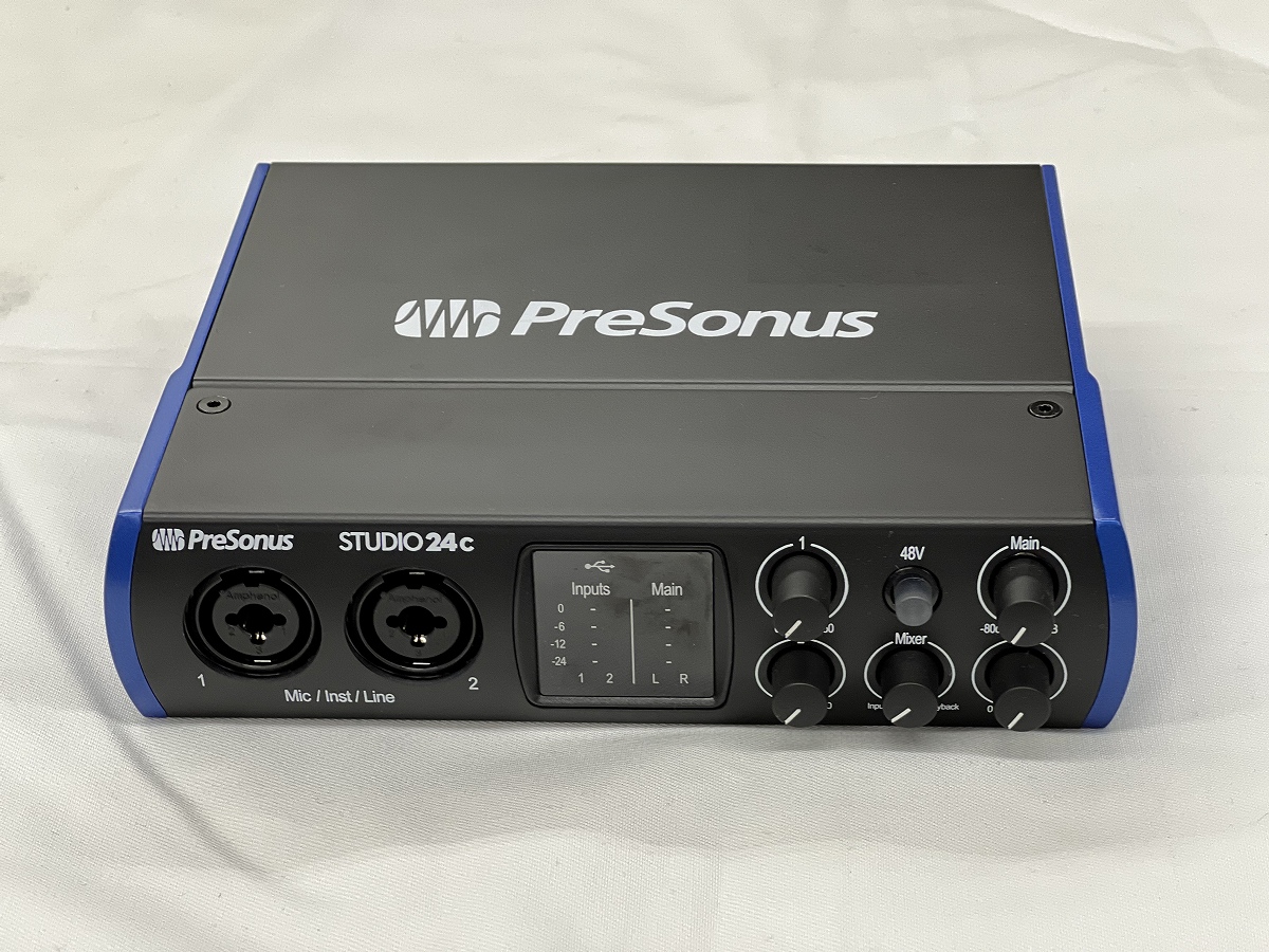 オーディオ/MIDIインターフェース【デモ使用特価】　24c　PreSonus　USB　Type-C　プレソナス　Studio　イシバシ楽器