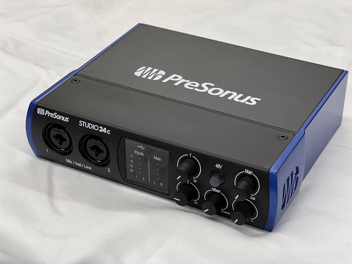 PreSonus プレソナス / Studio 24c USB Type-C オーディオ/MIDIインターフェース【デモ使用特価】