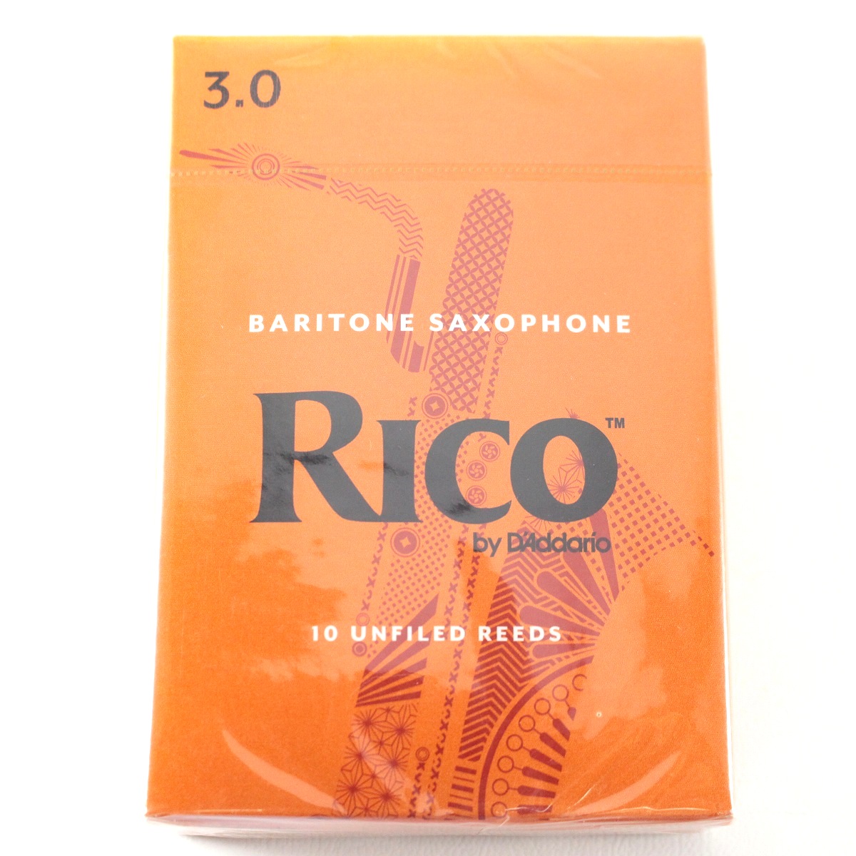 DAddario Woodwinds RICO バリトンサックス用リード オレンジ箱 10枚入 リコ ダダリオ  [LRIC10BS3]【長期展示品アウトレット】 イシバシ楽器