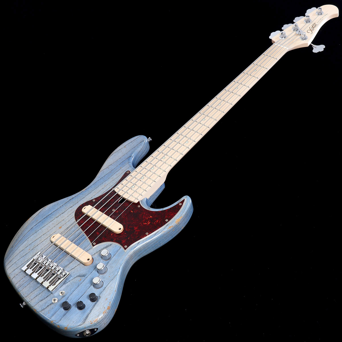 Xotic / XJ-1T 5st Ash/Maple Trans Denim Blue Medium Aged
