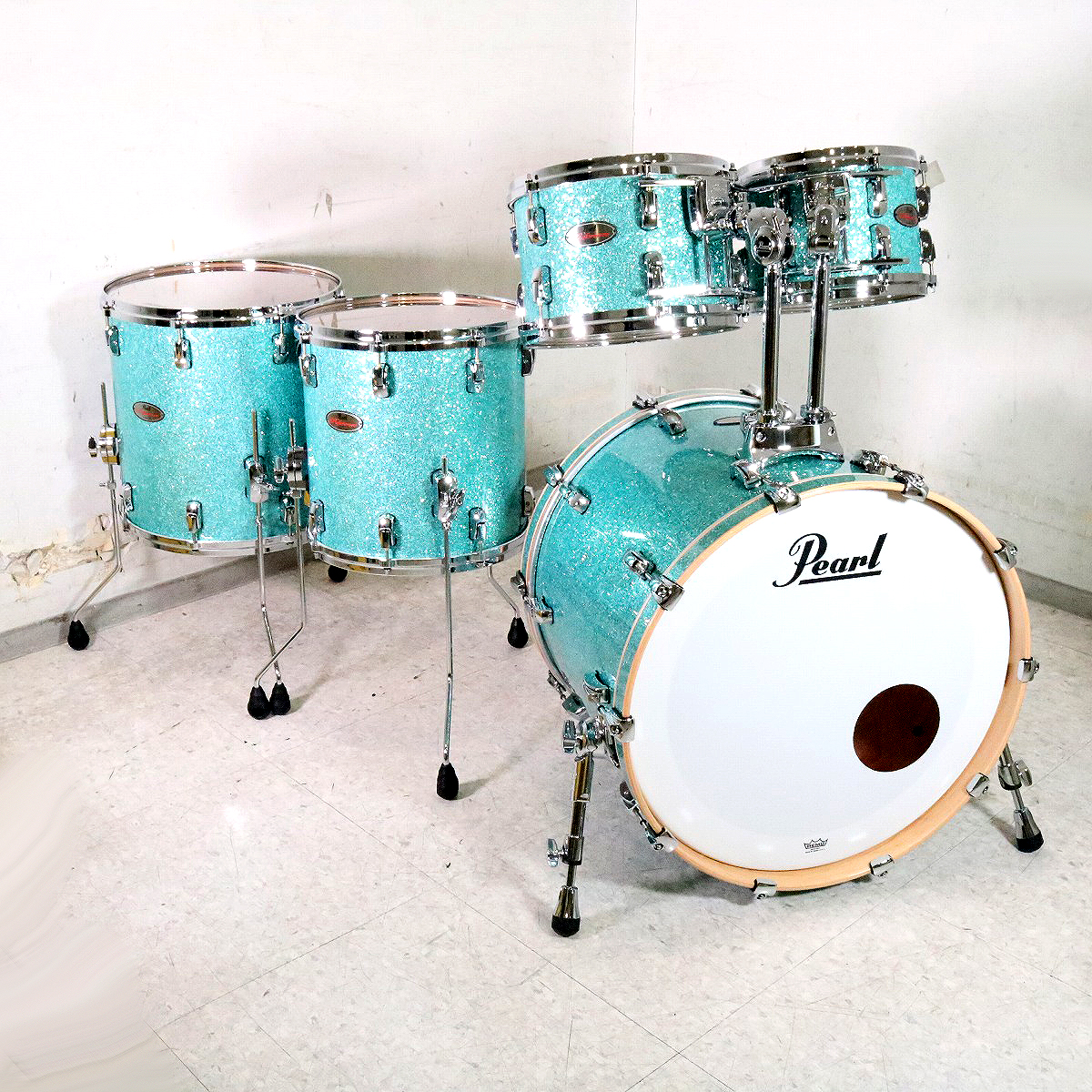 PEARL / REFERENCE Assembled in Japan #Turquoise Glass 22/10/12/14/16 5pcs  Kit パール ドラムセット【池袋店】