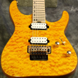 Charvel / Pro-Mod DK24 HH FR M Mahogany with Quilt Maple Maple Fingerboard Dark Amber3.42kg[S/N MC21003013]