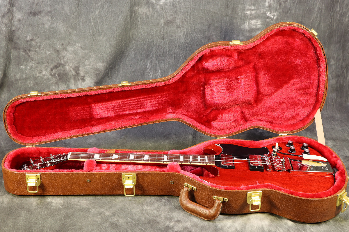 ギター Gibson USA SG Standard 61 MaestroVibrola Gibson SG Standard '61 Maestro Vibrola - Vintage Cherry