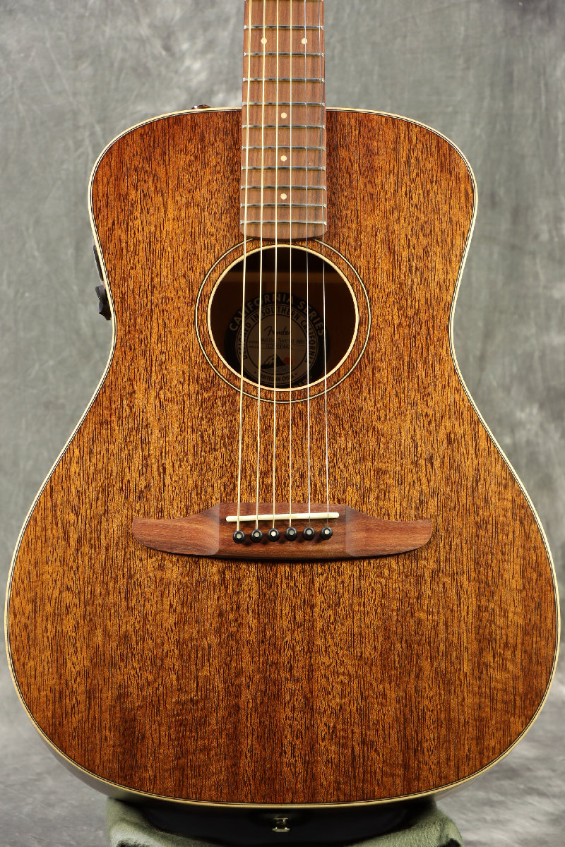 オール単板 FENDER Malibu Special All Mahogany Fender California Malibu Special All-Mahogany Acoustic