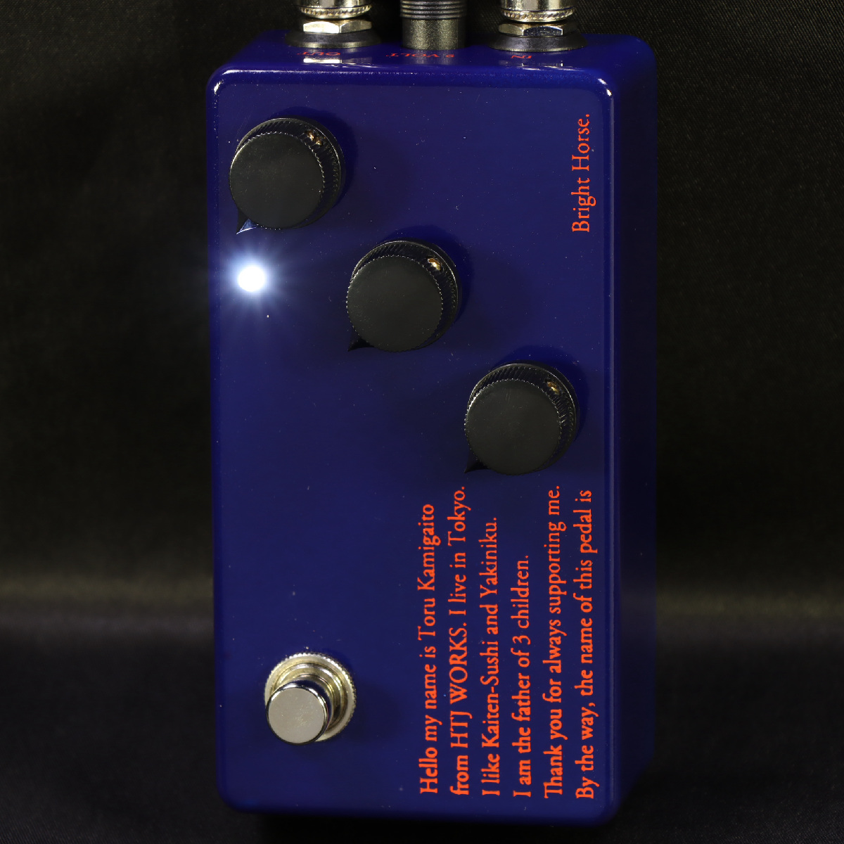 《アンプ・エフェクターセール品》HTJ-WORKS / -Bright Horse- Over Drive Navy Color 【イシバシ楽器限定モデル】オーバードライブ 日本製 ハンドメイド
