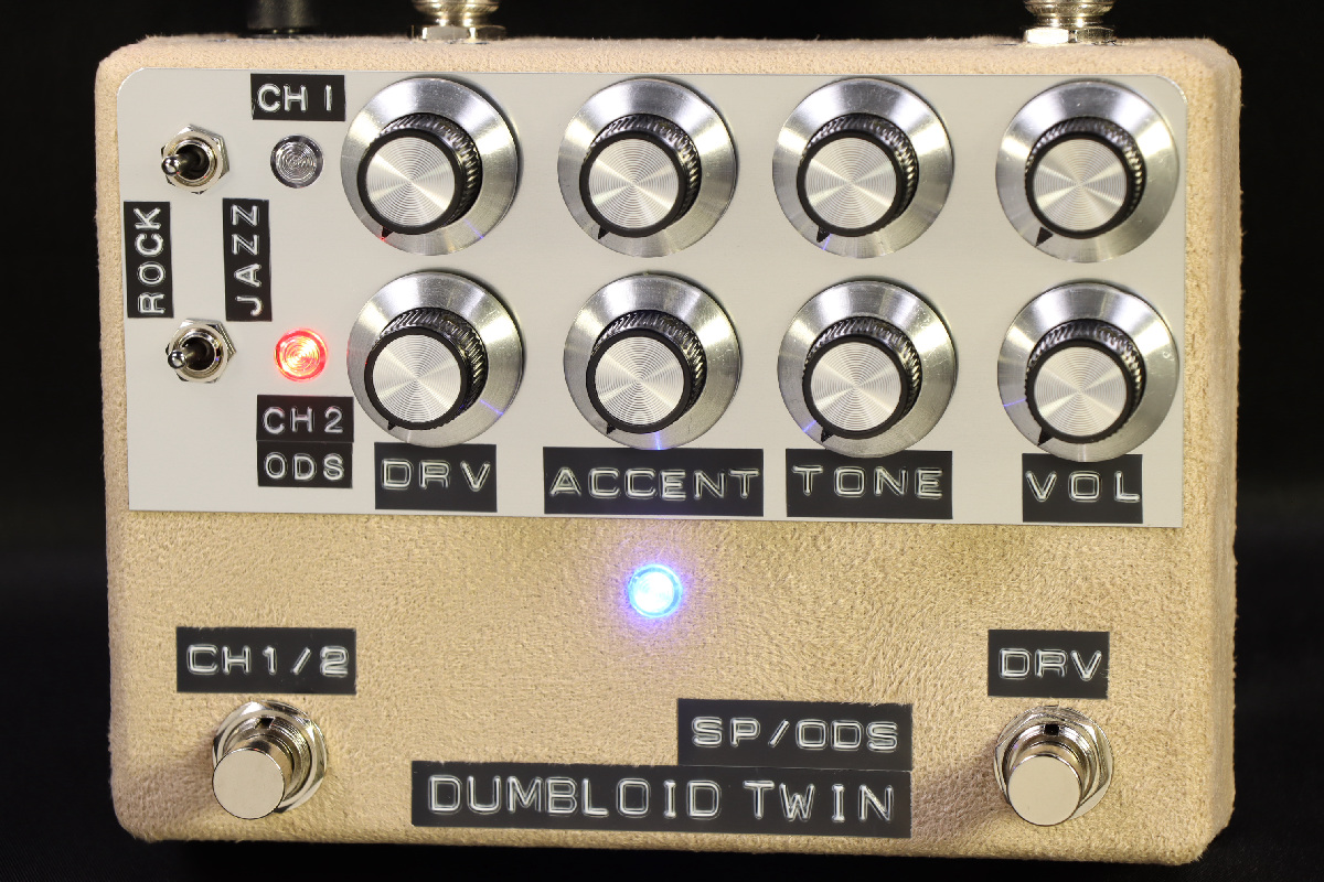 Shin's music DUMBLOID TWIN SP/ODS エフェクター Shins Music / Dumbloid Twin SP/ODS Beigh Suede with Jazz