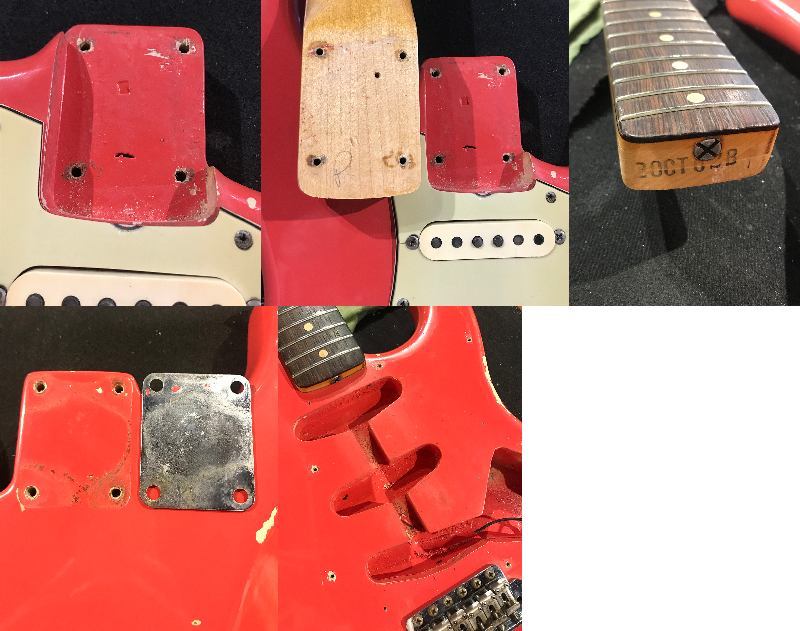 【サイン入り】FIESTAR VISTA Fender Custom Shop 1962 Jaguar NOS Painted Headcap (Fiesta