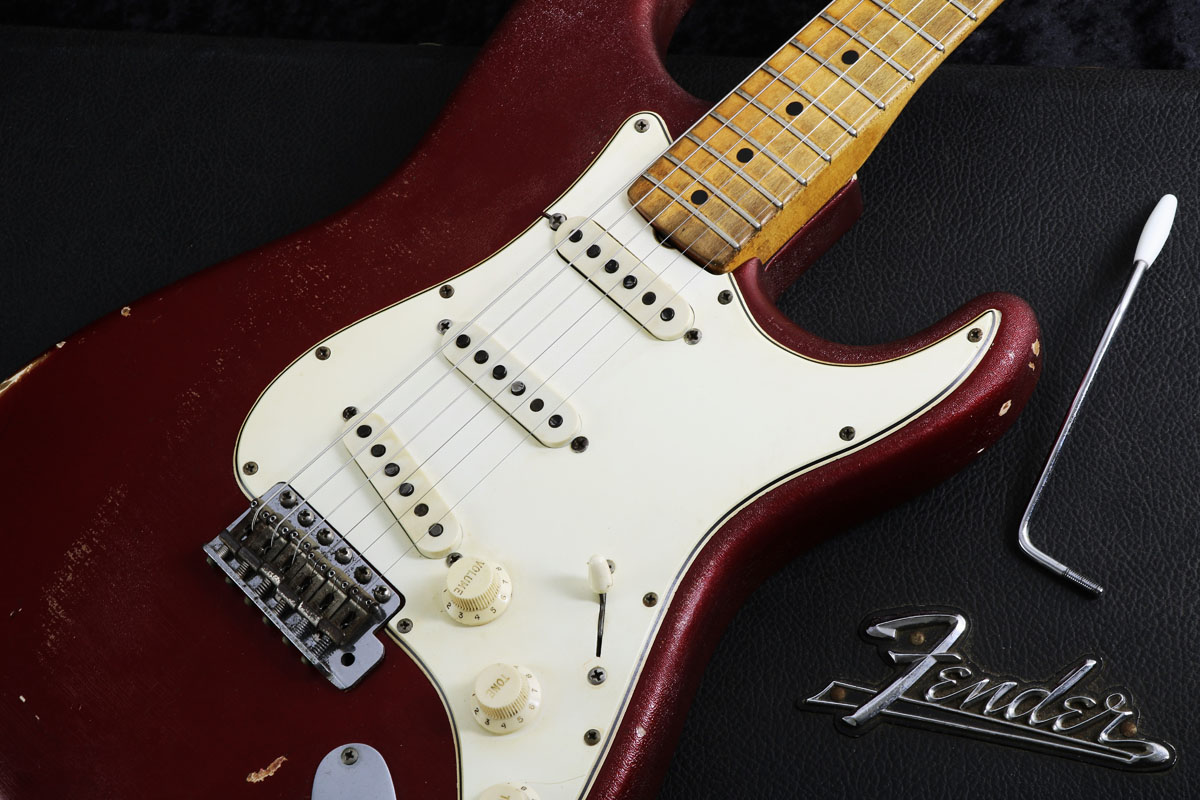 中古】Fender / 1965 Stratocaster Candy Apple Red Maple Cap