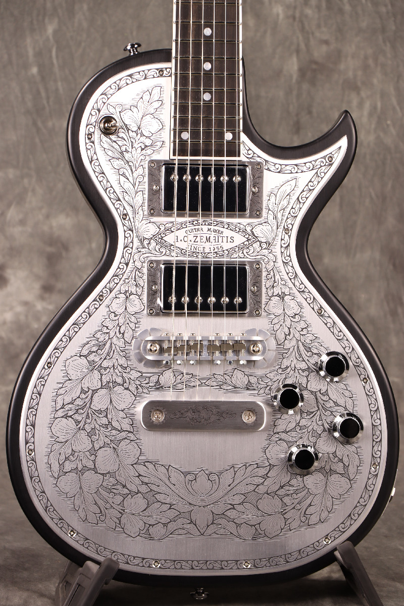 史上最も激安 Zemaitis メタル ゼマイティス Black MFG-AC-24 Front Metal / トップス