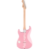 【最終値下げ】ハローキティ　エレキギター Squier ヘッドホンアンプ付 最終値下げ】ハローキティ エレキギター Squier ヘッドホン