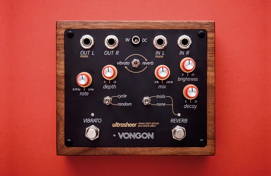 VONGON / ULTRASHEER stereo pitch vibrato and reverb effect