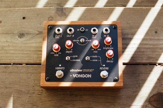 VONGON ultrasheer ステレオリバーブ／ビブラート Vongon Ultrasheer Vibrato + Reverb Pedal - Perfect Circuit