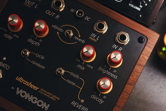 VONGON ultrasheer ステレオリバーブ／ビブラート VONGON / ULTRASHEER stereo pitch vibrato and reverb effect