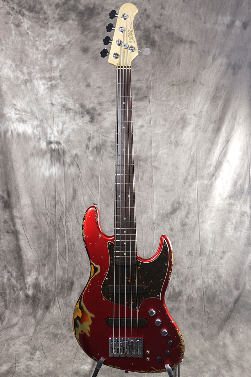 ベース xotic xj-1t 5st Candy Apple Red Xotic / XJ-1T 5st Candy Apple Red over Fiesta Red Heavy Aged