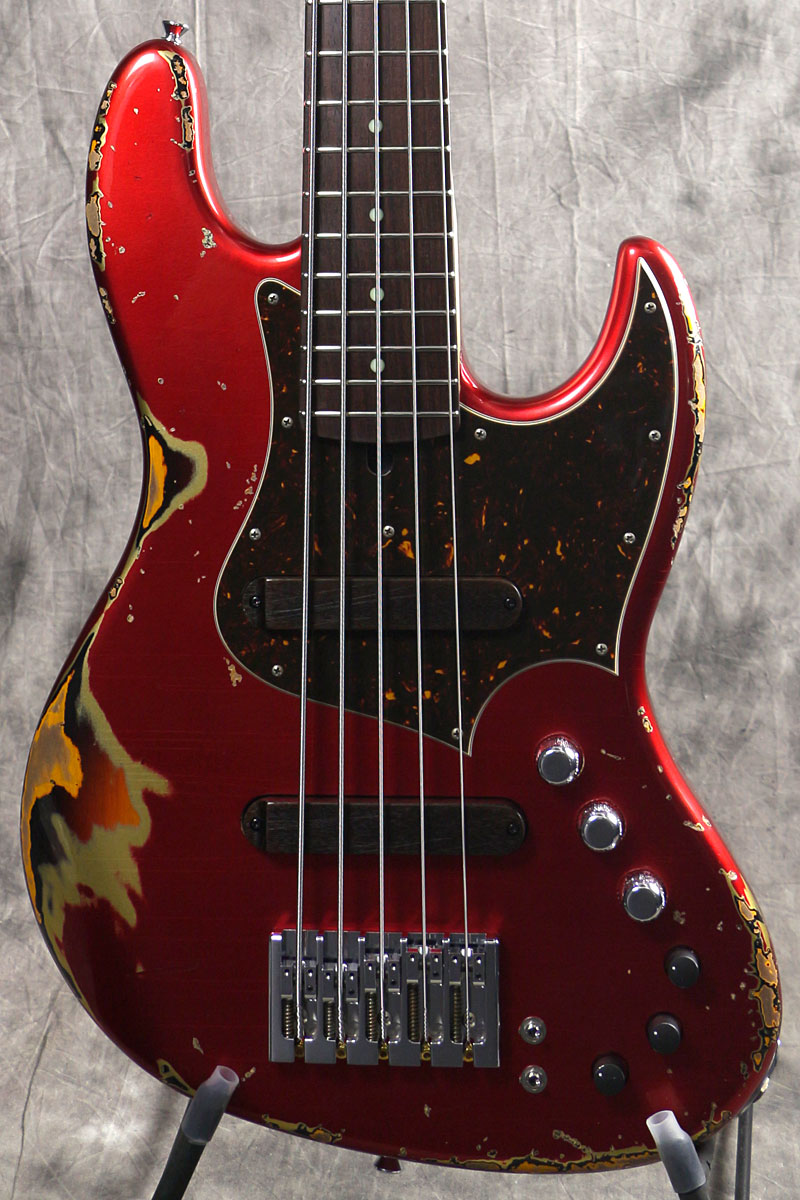 Xotic / XJ-1T 5-string Heavy Relic Dark Candy Apple Red Over