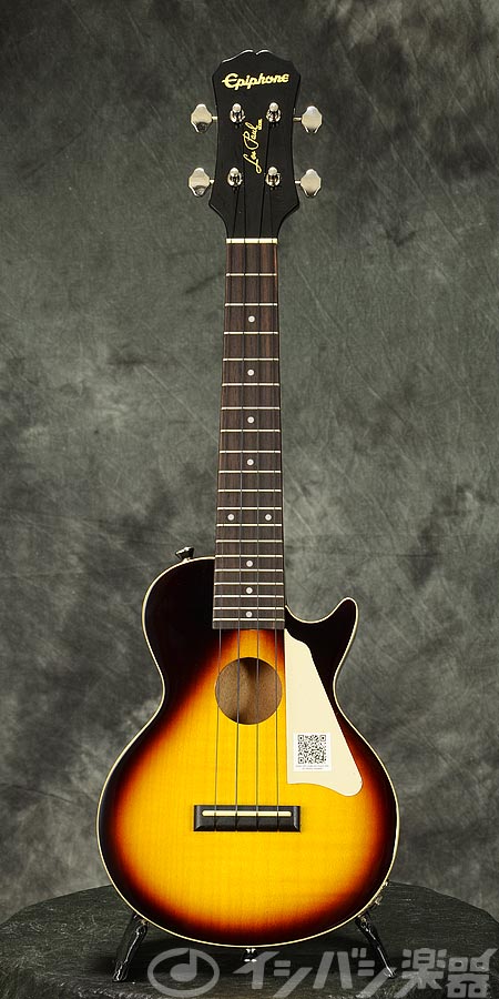 Epiphone / Les Paul Acoustic/Electric Concert Ukulele Vintage Sunburst  エピフォン コンサート ウクレレ エレウク 入門 初心者