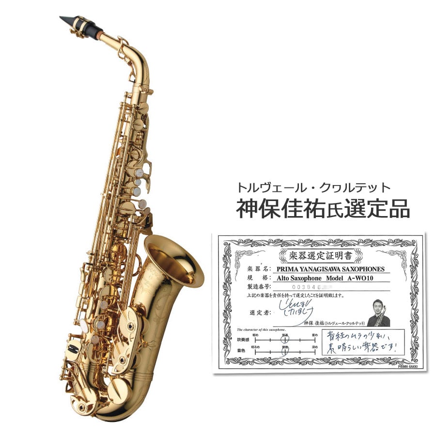 Yanagisawa / A-WO10 神保佳祐氏選定品 ヤナギサワ アルトサックス ヘビーウエイト 《出荷前調整致します》【渋E OUTLET  SALE】