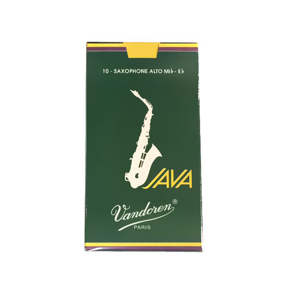 Vandoren 緑JAVA アルトサックスリード 3 番10枚入り Vandoren / アルトサックス リード JAVA 10枚入 3 (ノナカ正規品