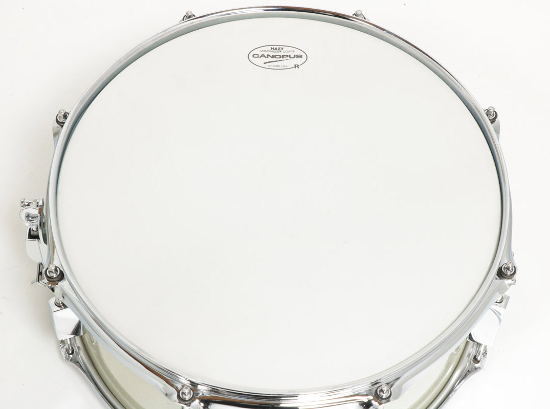 CANOPUS カノウプス JSB1465 刃II YAIBA BIRCH Ice White Sparkle LQ 14x6.5 スネアドラム  【店頭展示品アウトレット大特価！】 イシバシ楽器