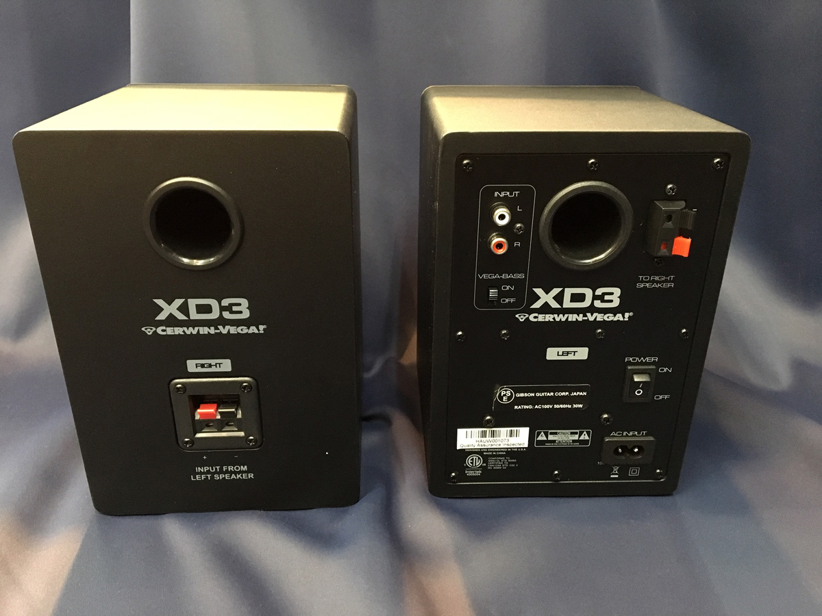 Cerwin Vega / XD3 + XD8S モニタースピーカー＆サブウーファー