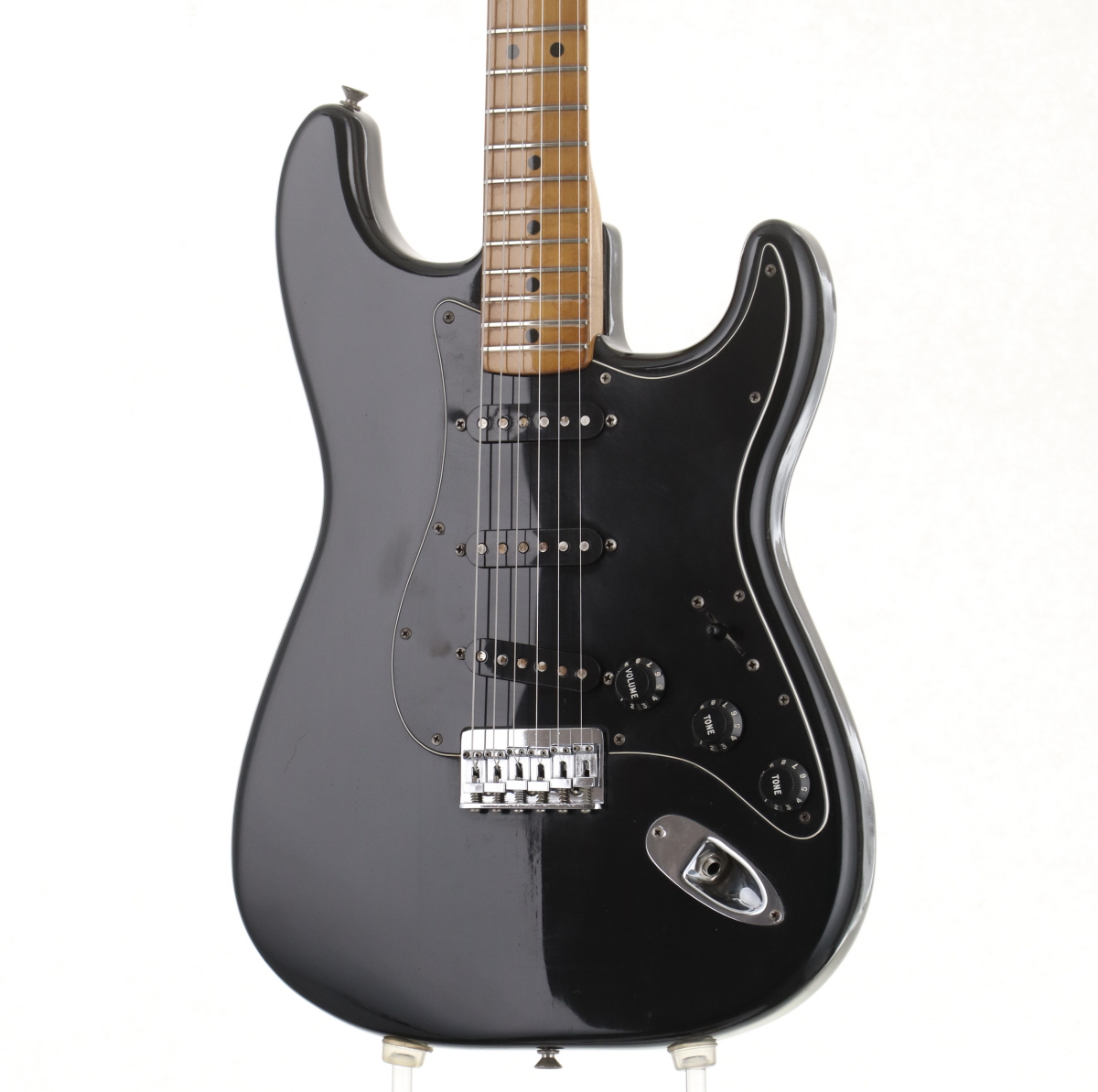 中古】Fender / 1977 Stratocaster Hardtail Black Maple Fingerboard
