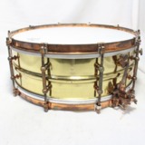 šLUDWIG / No.655 SUPER-SENSITIVE (19291935) Heavy Brass Snare Drum 14x5 աŹ