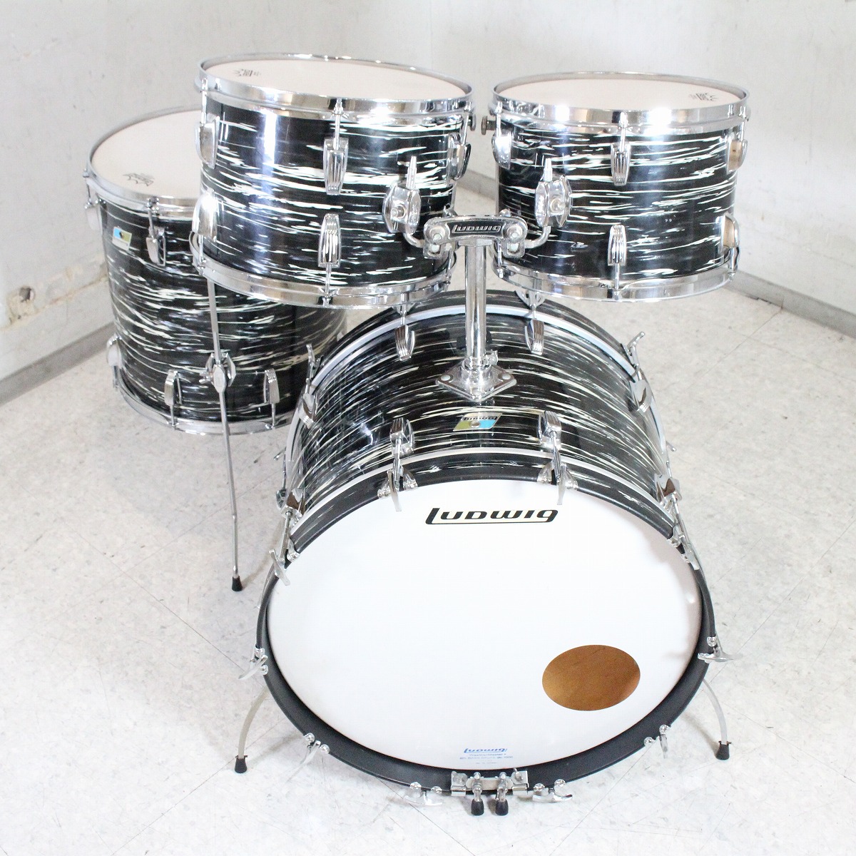 中古】LUDWIG / 1971 BIG BEAT Oyster Black 4pcs Kit 22/12/13