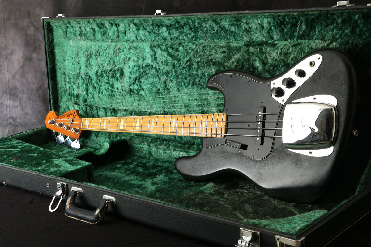 中古】Fender USA / Jazz Bass Maple Fingerboard Black 1975