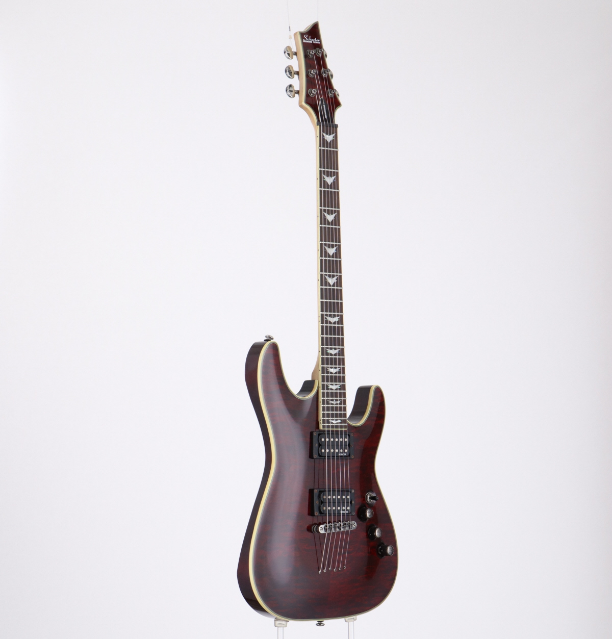 SCHECTER AD-OM6-EXT - STBK (See-Thru Black) | Red Guitars