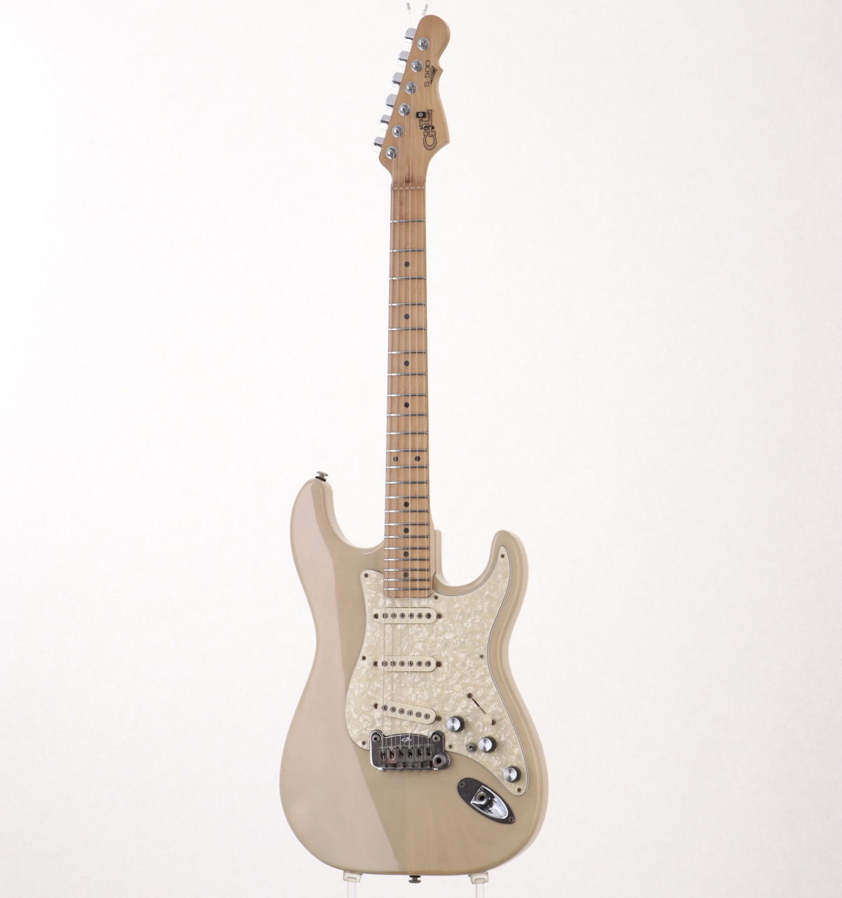 美品 G&L ギター S-500 日本製 レアカラー ハードケース付 G&L Tribute Series S-500 Maple - Vintage White | White