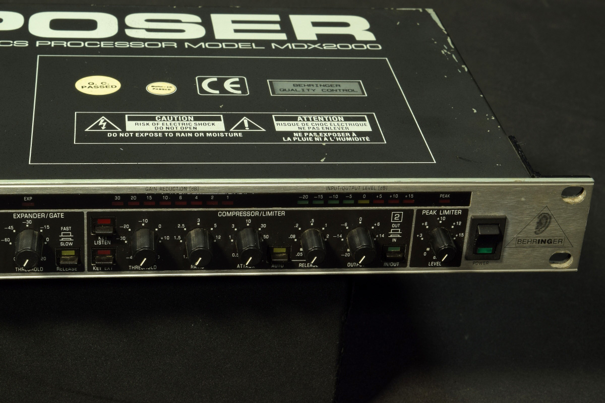 behringer MDX2000 ダイナミックプロセッサー コンプレッサー behringer ベリンガー Composer コンプレッサー ダイナミック