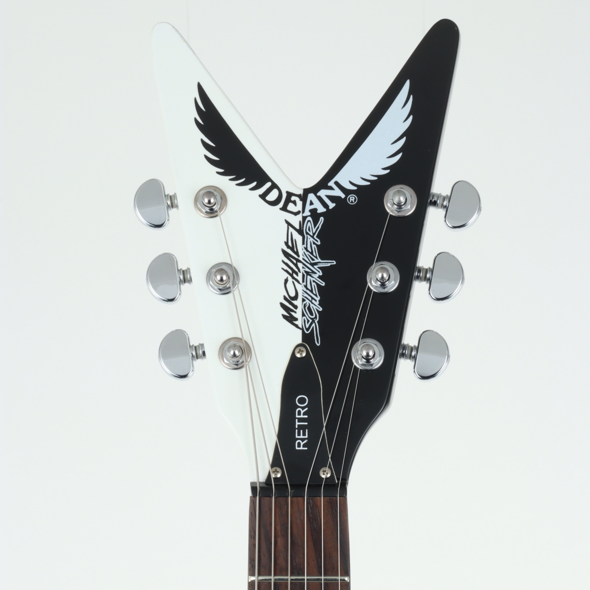中古】Dean / Michael Schenker Signature Retro V Black/White