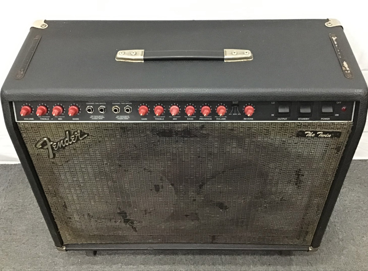 中古】Fender USA / The Twin 100w 2x12 Guitar Combo red knobs