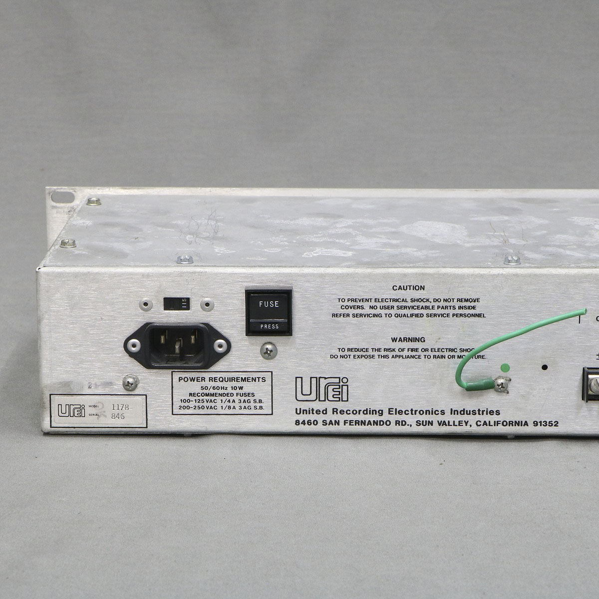 【貴重】UREI 1178 デュアルピークリミッター 中古】 UREI / MODEL 1178 DUAL PEAK LIMITER 【御茶ノ水本店