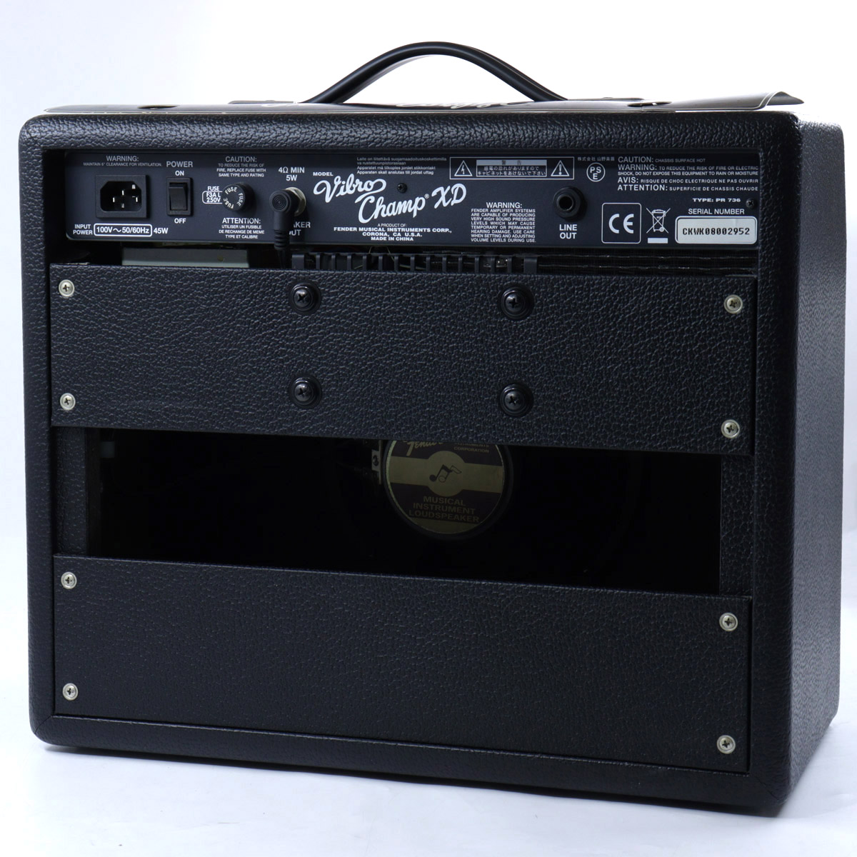 楽器即決☆Fender / Vibro Champ XD （フェンダー）_多彩なモデリングが内蔵された小型真空管アンプ！　練習用アンプにも！