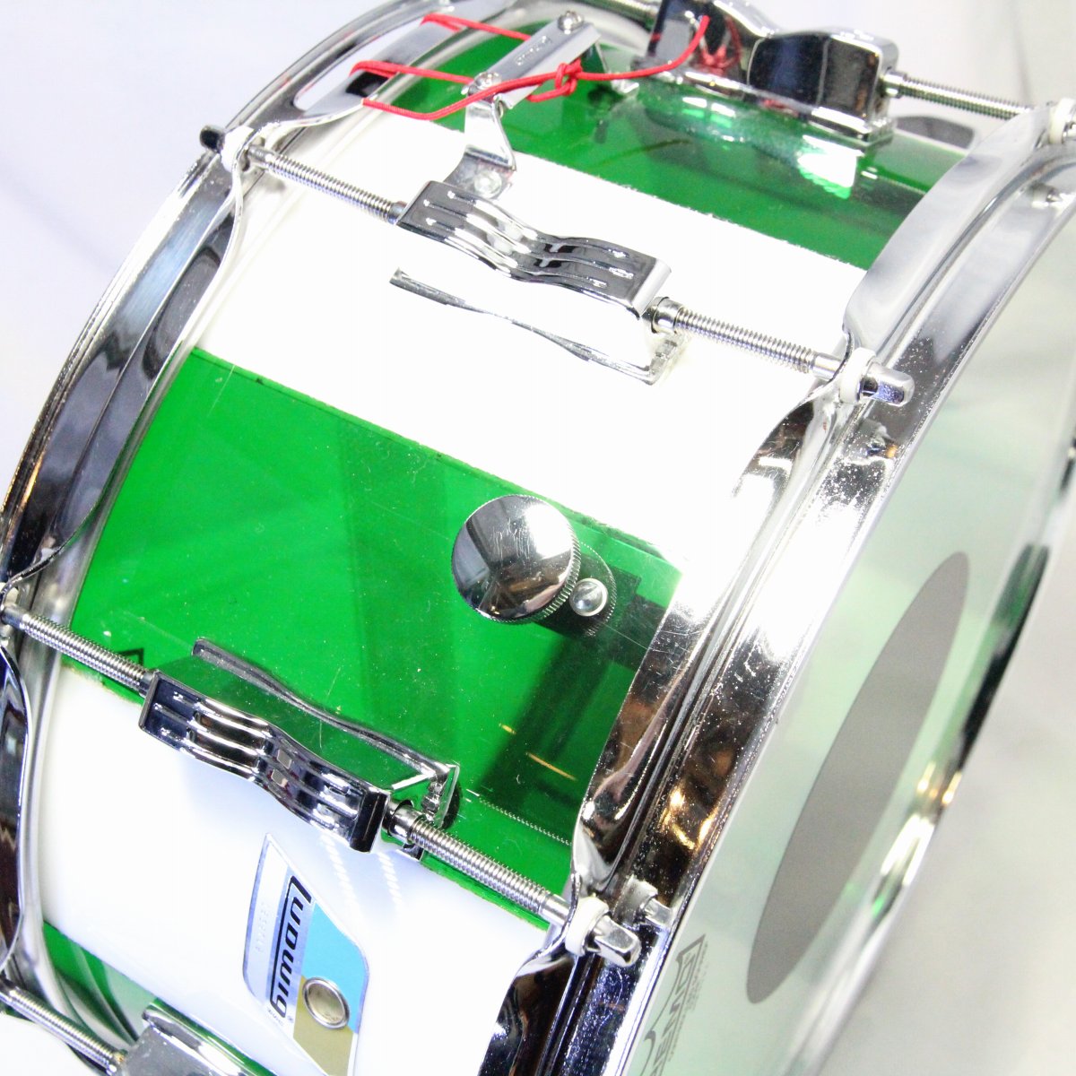 中古】LUDWIG / 70s VISTALITE 14x6.5 Green/White Stripe 70 中古】LUDWIG / 70s VISTALITE 14x6.5 Green/White Stripe 70