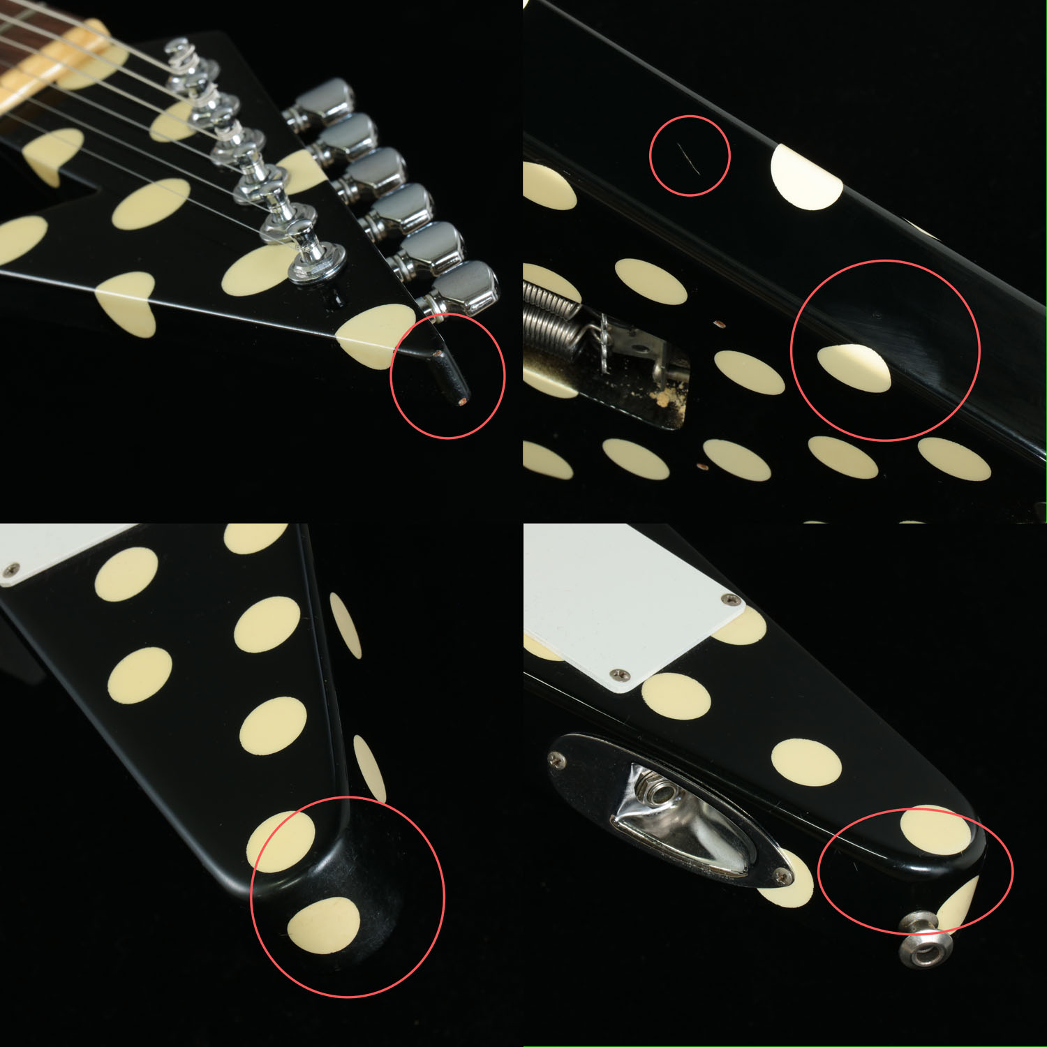 中古】FERNANDES / FV-105RR Randy Rhoads Polka Dot V 中古】FERNANDES / FV-105RR Randy Rhoads Polka Dot V