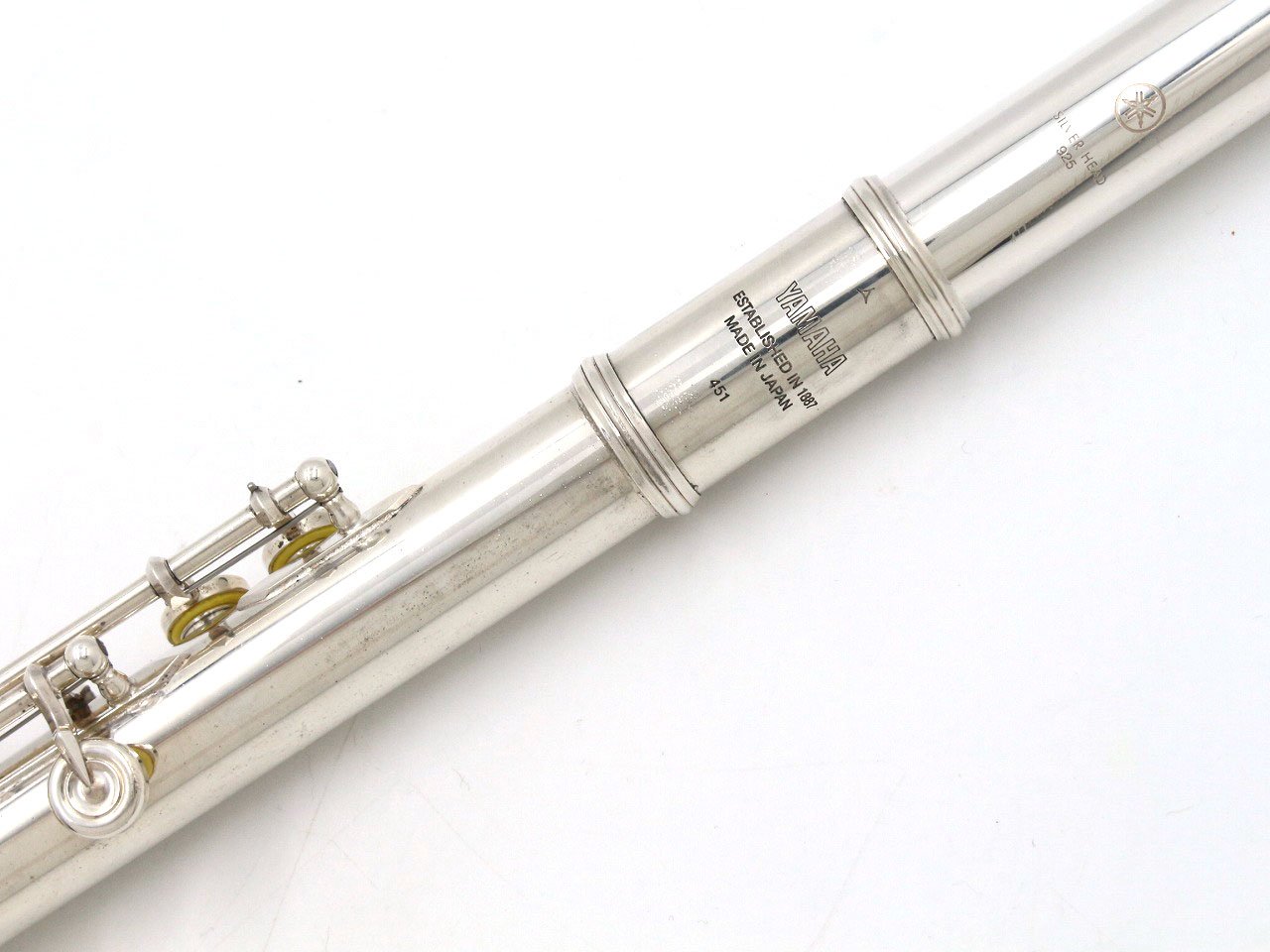 フルート 調整済 ヤマハ YFL451(頭部管は銀製) 美 品 ヤマハ - フルート専門店‼️部活応援‼️ 頭部管銀製‼️ヤマハ