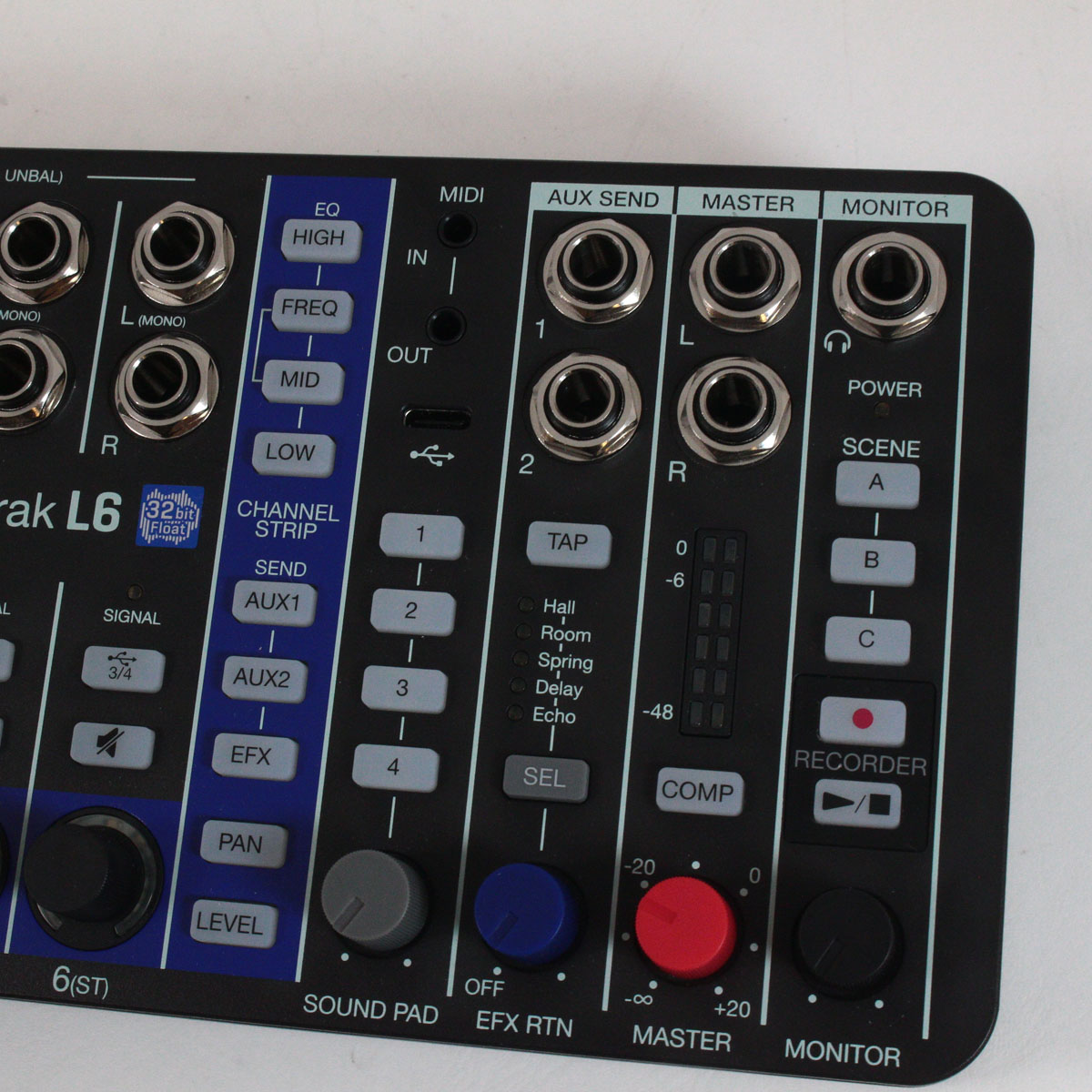 【中古】ZOOM LiveTrak L6 デジタルミキサー ZOOM LiveTrak L6 + ユーロラックマウント・アダプタセット