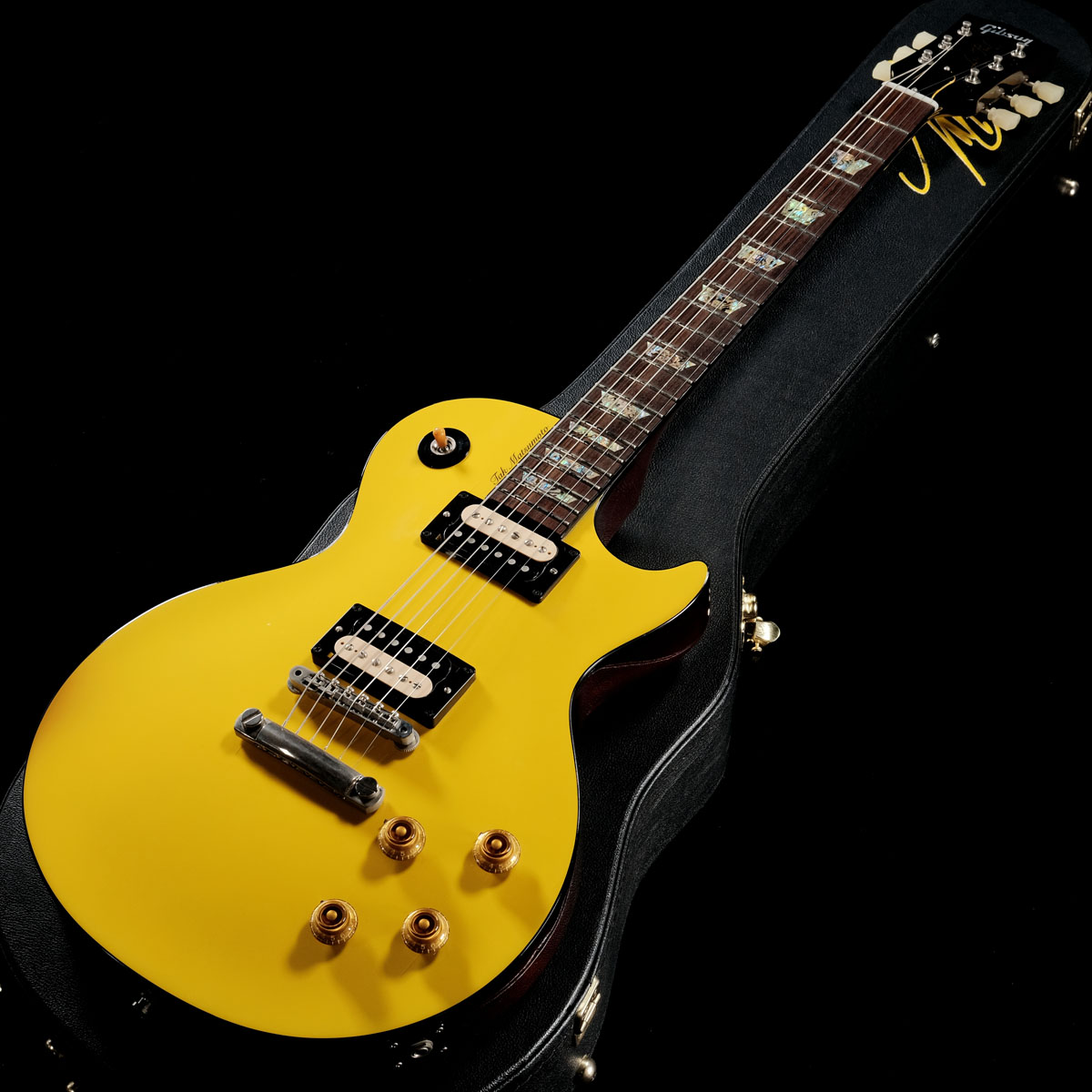 Tak Matsumoto Canary Yellow 風モデル　難あり ギブソンレスポール キャナリーイエロー（TAK松本モデル）と