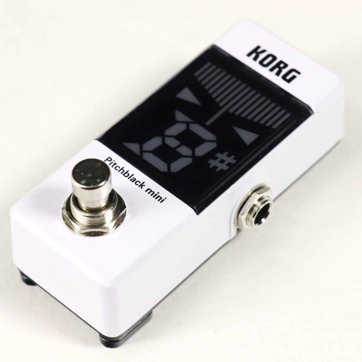 【ほぼ未使用】生産終了品 KORG Pitchblack mini ホワイト Pitchblack mini - PEDAL TUNER | KORG (Japan)